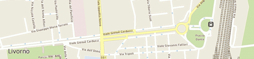 Mappa della impresa farmacia farneti bartolucci a LIVORNO