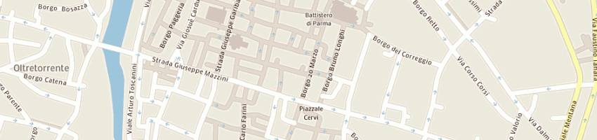 Mappa della impresa cedas srl a PARMA