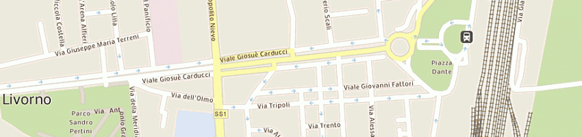 Mappa della impresa trs (snc) a LIVORNO