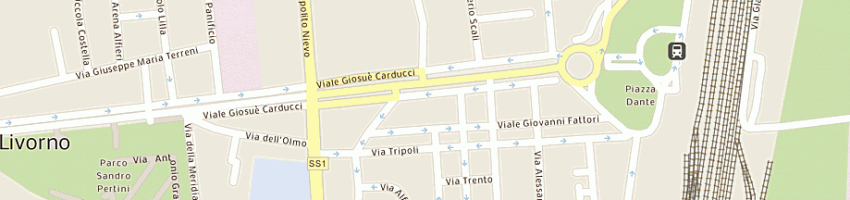 Mappa della impresa la giada sas di xia min jian e c a LIVORNO