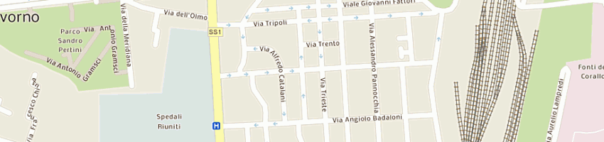 Mappa della impresa ania associazione nazionale inquilini assegnatari a LIVORNO