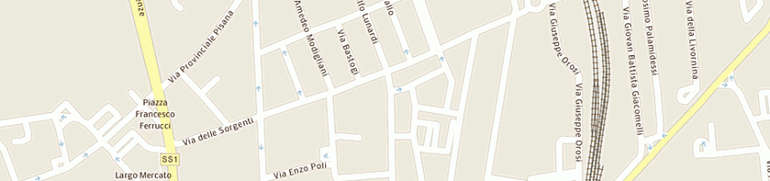 Mappa della impresa salvucci luciana a LIVORNO