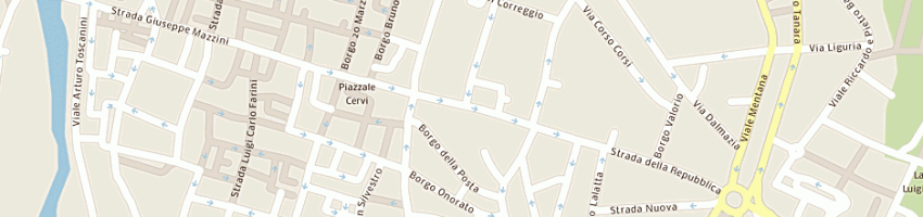 Mappa della impresa gioielleria umbrino snc di umbrino sergio e c a PARMA