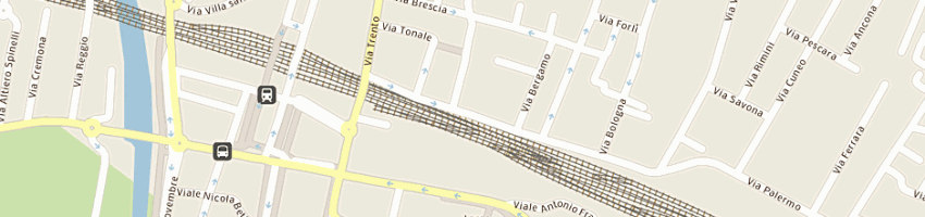 Mappa della impresa pan am a PARMA