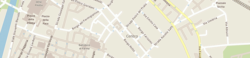 Mappa della impresa castello di felino srl a PARMA