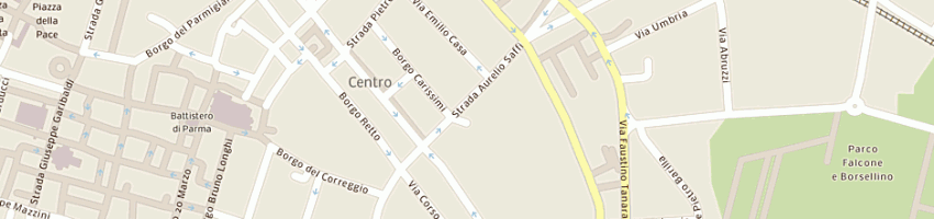 Mappa della impresa ciofs - fp er a PARMA