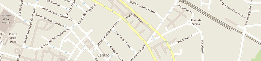 Mappa della impresa dall'asta francesca a PARMA