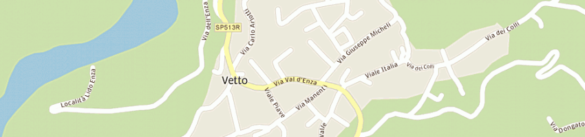 Mappa della impresa pizzeria bar la valle a VETTO