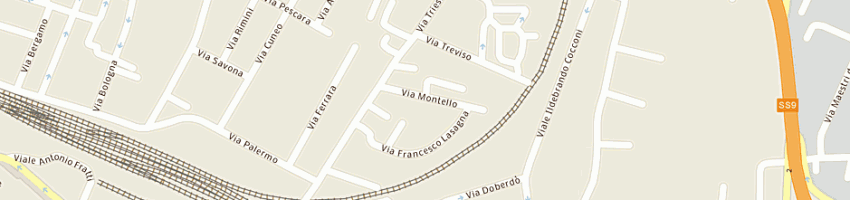 Mappa della impresa bertinelli e cervi (srl) a PARMA