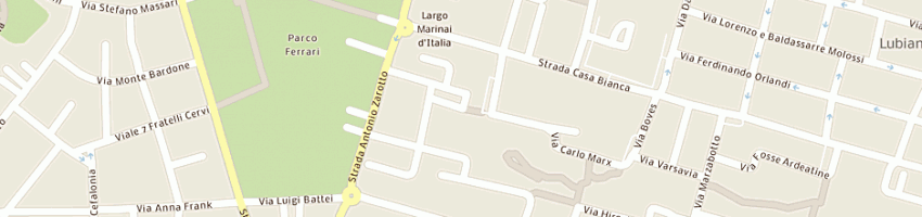Mappa della impresa valerio fabrizio a PARMA