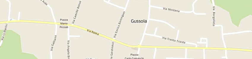 Mappa della impresa auto moto e garden di granelli sante a GUSSOLA