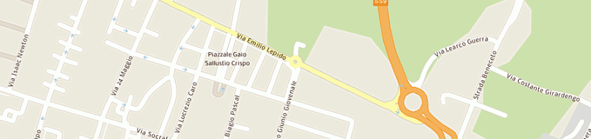 Mappa della impresa iec srl a PARMA