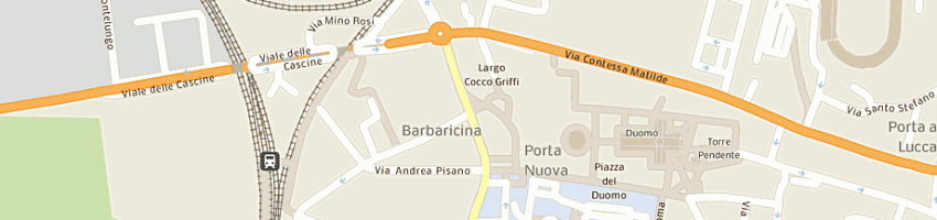 Mappa della impresa fashion planet srl a PISA