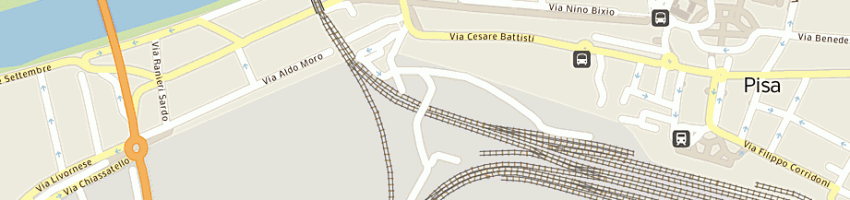 Mappa della impresa rfi spa zona territoriale centro nord a PISA
