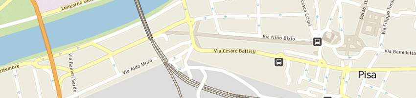 Mappa della impresa english for business srl a PISA