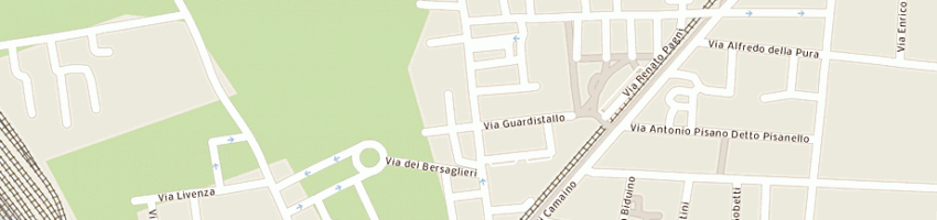 Mappa della impresa testardi e di sacco a PISA