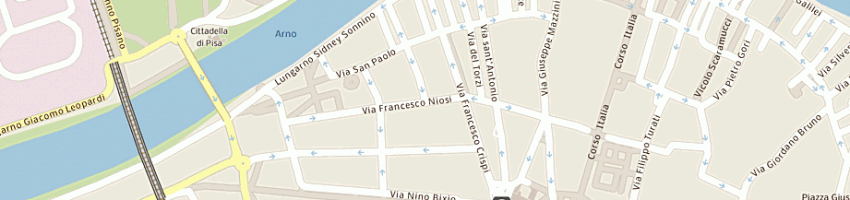 Mappa della impresa pettina' mario a PISA