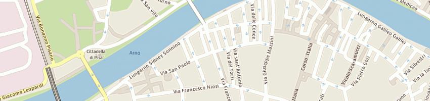 Mappa della impresa farmacia fedeli dr antonio a PISA