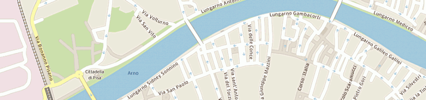Mappa della impresa centro servizi solferino di stefanelli mirka a PISA