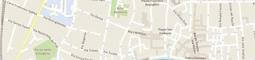 Mappa della impresa banca di roma spa a PISA