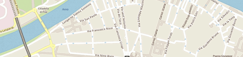 Mappa della impresa studio medico manzoni di lapi silvia e c snc a PISA