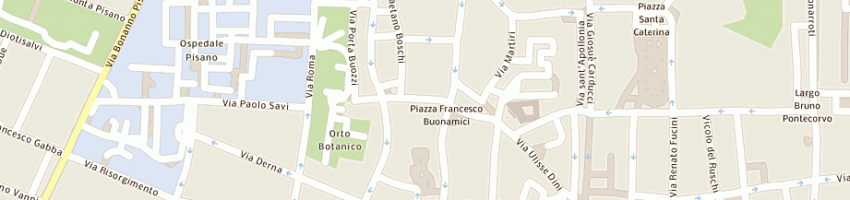 Mappa della impresa ristorante osteria dei mille a PISA