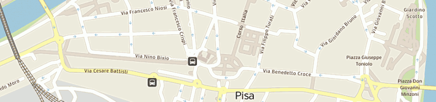 Mappa della impresa cb studio di carlo bargagna a PISA