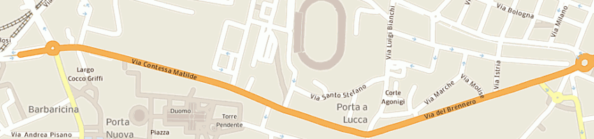 Mappa della impresa caponi ing stefano a PISA