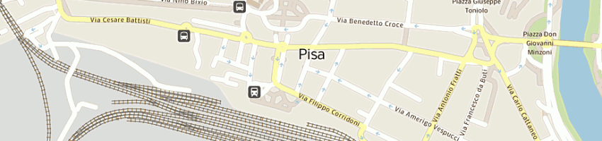 Mappa della impresa hotel touring pisa sas a PISA