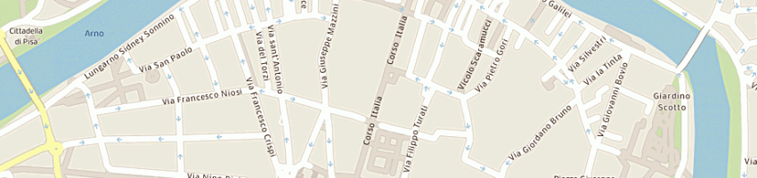 Mappa della impresa divo a PISA