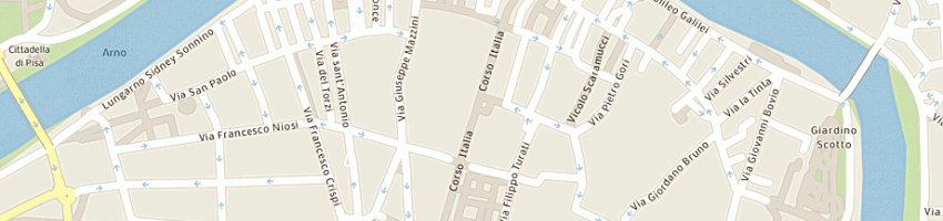 Mappa della impresa limoni spa a PISA