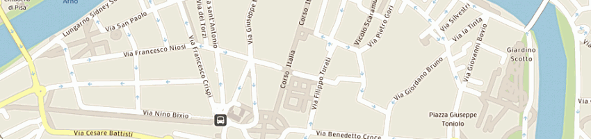 Mappa della impresa profumerie douglas spa a PISA