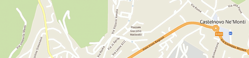 Mappa della impresa poste italiane spa a CASTELNOVO NE MONTI