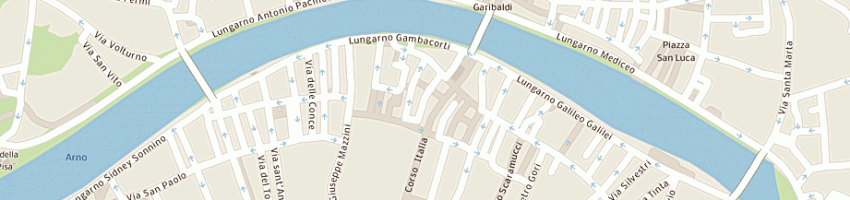 Mappa della impresa discolibreria di antonio di tuccio a PISA