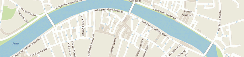 Mappa della impresa menicocci di deri luciana e c sas a PISA