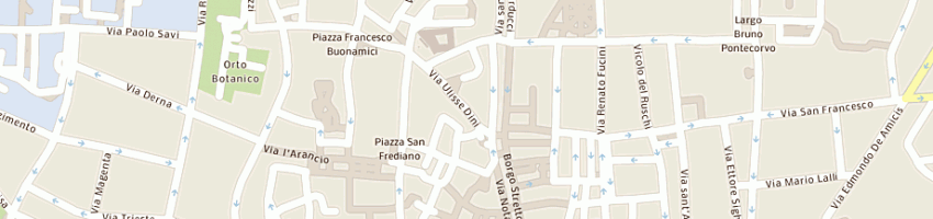 Mappa della impresa vannucchi gianfranco a PISA