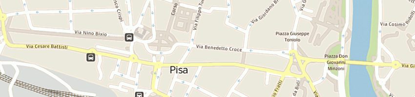 Mappa della impresa lavanderia lava lava a PISA