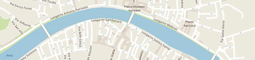 Mappa della impresa calzoleria roberto rossi e c snc a PISA