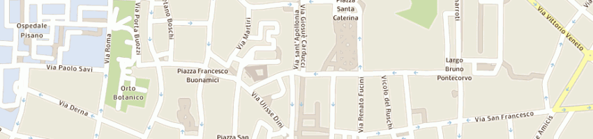 Mappa della impresa unitalsi a PISA