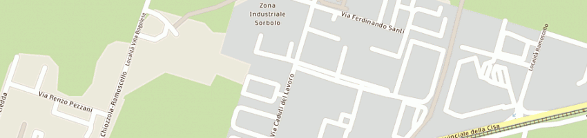 Mappa della impresa pinetti giorgio a SORBOLO
