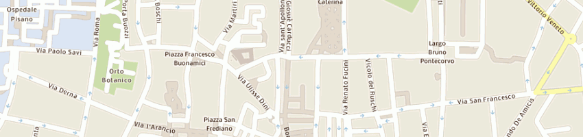 Mappa della impresa berton calzature di berton fabrizio e c sas a PISA