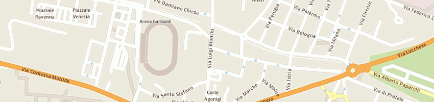 Mappa della impresa betamare (srl) a PISA
