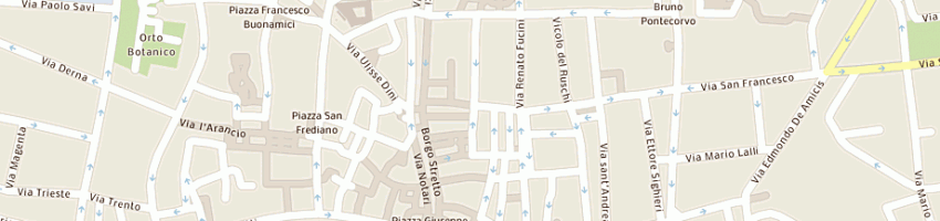 Mappa della impresa ristorante la grotta a PISA