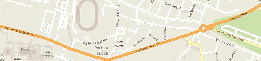 Mappa della impresa bertolini assicurazioni sas di bertolini fabrizio e c a PISA