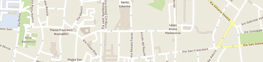 Mappa della impresa gonnelli a PISA