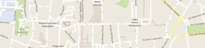 Mappa della impresa nagual a PISA