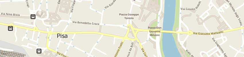 Mappa della impresa tirrena servizi finanziari di braccialini claudio e c sas a PISA