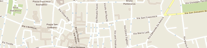 Mappa della impresa frangioni a PISA