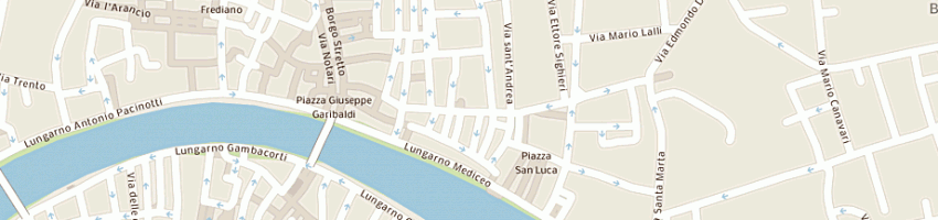 Mappa della impresa comunita' ebraica a PISA