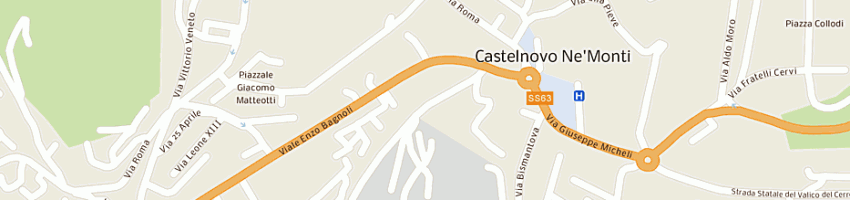 Mappa della impresa risto-bar pepita d'oro sas di fontana luca e c a CASTELNOVO NE MONTI